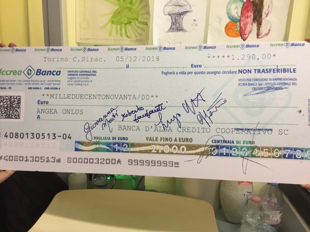 Ecco l'assegno